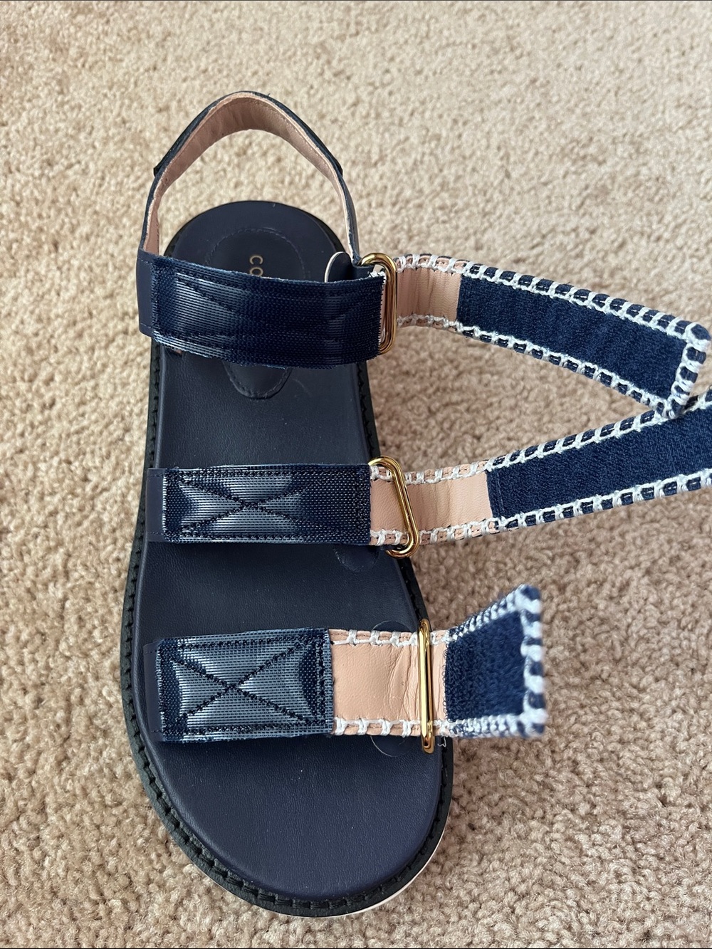 Cole Haan Grandpro Daylin Wedge Triple Strap Sandals - Picture 6 of 12